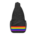 Bolsa tiracolo com bandeira LGBTQIAP+e pata de urso gay , beer bag, bolsa de ombro personalizada LGBT, mochila transversal de ombro para homens, mochila de viagem e caminhada