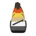 Bolsa tiracolo com bandeira LGBTQIAP+e pata de urso gay , beer bag, bolsa de ombro personalizada LGBT, mochila transversal de ombro para homens, mochila de viagem e caminhada