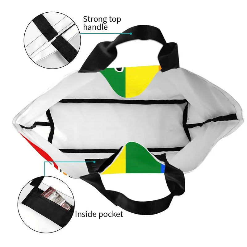Bolsa bag Bandeira do Orgulho LGBT Progresso Bolsa de Compras Bolsa de Compras Feminina Bolsa de Ombro de Lona para Orgulho Gay Bolsas de Grande Capacidade bolsa grande LGBTQIAP+