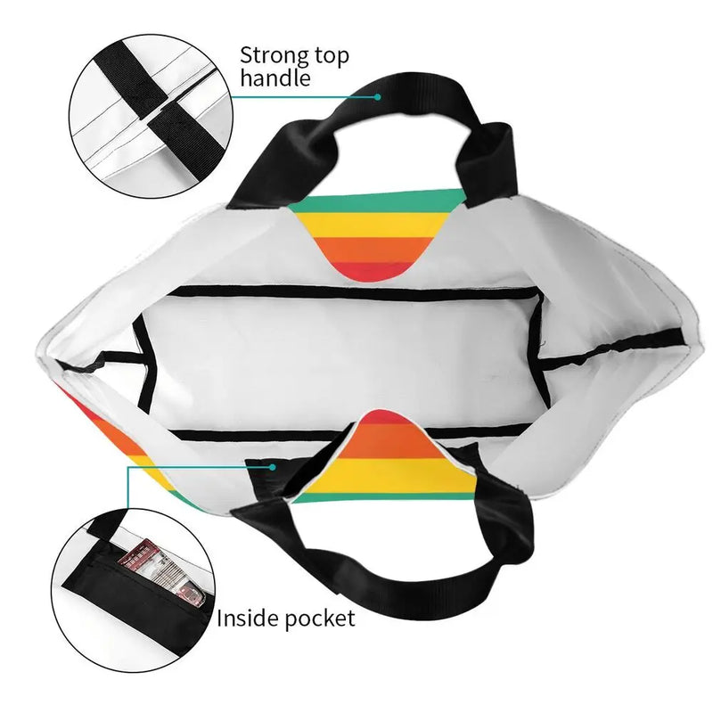 Bolsa bag Bandeira do Orgulho LGBT Progresso Bolsa de Compras Bolsa de Compras Feminina Bolsa de Ombro de Lona para Orgulho Gay Bolsas de Grande Capacidade bolsa grande LGBTQIAP+
