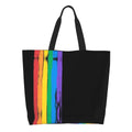 Bolsa bag Bandeira do Orgulho LGBT Progresso Bolsa de Compras Bolsa de Compras Feminina Bolsa de Ombro de Lona para Orgulho Gay Bolsas de Grande Capacidade bolsa grande LGBTQIAP+